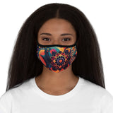 'Abstract Mandala' Fitted Polyester Face Mask - Soulzen Retreats