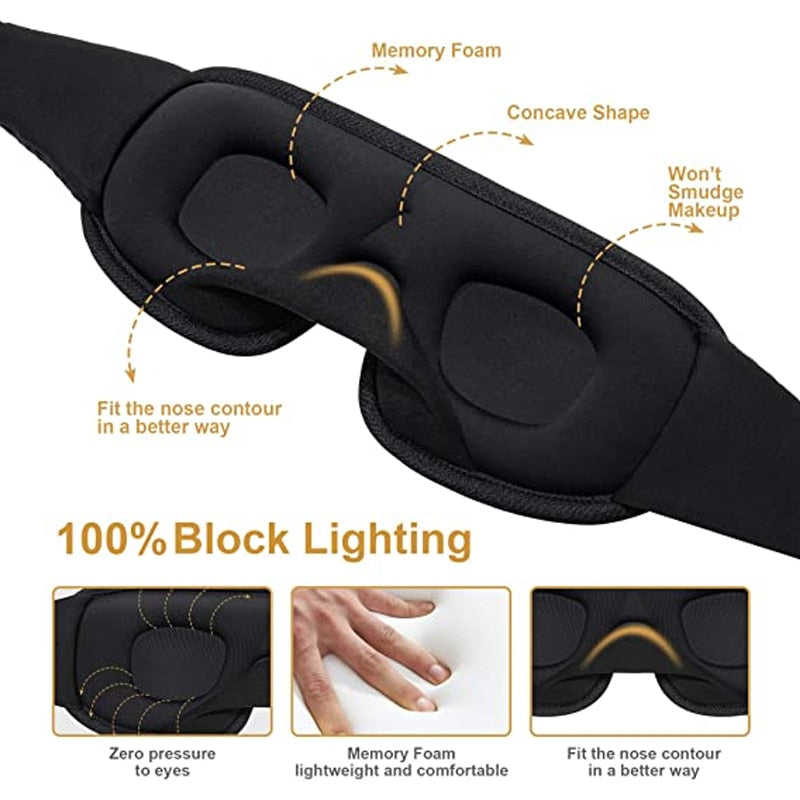 Contoured Memory Foam Sleep Mask