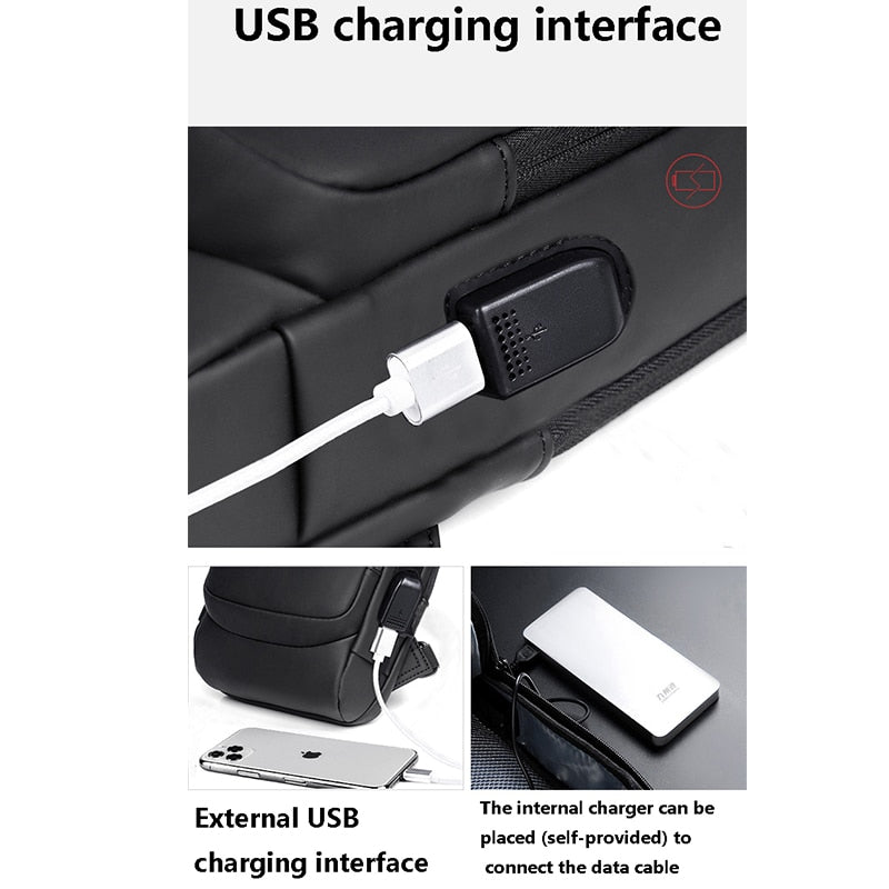 Crossbody Sling Bag with USB Port