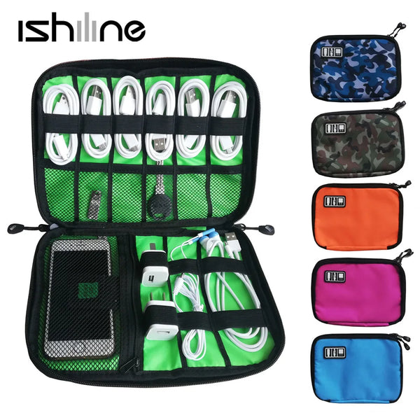 Tech Organizer Bags - Compact Electronic Accessories Storage
